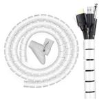 MarkEntegra Beyaz Spiral Boru Kablo Kanalı, 1 mt x 22 Mm, Düzenleyici ve Toplayıcı
