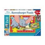 MarkEntegra Çocuk Yapbozu 05575 - Macera Çağırıyor! - 2 x 12 Parça Disney Yapbozu, 3 Yaşından Büyük Çocuklar Için