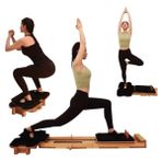 MarkEntegra Fesyonel Reformer Pilates Aleti – Ahşap Gövde, Ayarlanabilir Yaylı Sistem