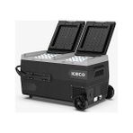MarkEntegra Iceco K95D 12/24VOLT 95 Litre Akülü/kablolu/çift Bölmeli Kompresörlü Tekerlekli Outdoor Oto Buzdolabı/dondurucu (Akü Dahil Değildir)