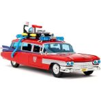 MarkEntegra Jada Toys Transformers x Ghostbusters Ecto-1 Die-Cast Metal Model Araba, 1:24 Ölçek, Kırmızı-Beyaz