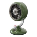 MarkEntegra Juo Q3 120° Salınımlı 3 Kademeli LED Işıklı Şarjlı Masaüstü Fan Vantilatör Retro Yeşil