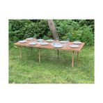 MarkEntegra Katlanır Kamp, Piknik ve Bahçe Masası 75X200 cm - Ceviz Renk