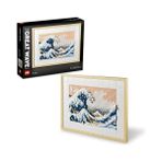 MarkEntegra LEGO Art Hokusai Büyük Dalga 31208 – Sanatsever Yetişkinler Için Yılbaşı Hediyesi Fikri, 6 Kanvas Zemin ve Hokusai'nin Imzasını Taşıyan Bir Karo Içeren Yaratıcı Model Yapım Seti (1810 Parça)