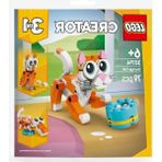 MarkEntegra LEGO Creator Turuncu Kedi 30714 – 6 Yaş ve Üzeri Kız ve Erkek Çocuklar Için Timsaha ve Yuvası, 2 Yumurtası Olan 1 Baykuşa Dönüşebilen Yaratıcı Oyuncak Yapım Seti, Doğum Günü Hediyesi Fikri (79 Parça)