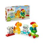 MarkEntegra LEGO Duplo Ilk Hayvan Trenim 10412 – 1.5 Yaş ve Üzeri Çocuklar Için Doğum Günü Hediyesi Fikri, Tekerlekli Oyuncak Tren ve 4 Inşa Edilebilen Hayvan Figürü Içeren Eğitici Oyuncak Yapım Seti (19 Parça)