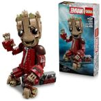 MarkEntegra LEGO Marvel Yağmacı Tulumlu Groot 76341-10 Yaş ve Üzeri Çocuklar Için 3 LEGO Minifigürü, 2 Mermi Atıcı, 4 Eklemli Dokunaç ve 2 Askı Içeren Yaratıcı Oyuncak Yapım Seti, Hediye Fikri (604 Parça)
