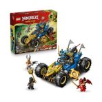 MarkEntegra LEGO Nınjago Jay'in Dönüşen Arabası 71856-8 Yaş ve Üzeri Çocuklar Için Jay, Nya, Kai, Kötü Toprak Canavarı ve Sadık Lider Minifigürleri Içeren Yaratıcı Oyuncak Yapım Seti, Hediye Fikri (387 Parça)