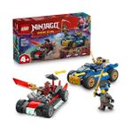 MarkEntegra LEGO Nınjago Rogue ile Drix Yarış Arabası Düellosu, 111 Parça, Ninja Savaşçıları, Eğitici Yapım Seti, Aksiyon Oyuncağı, 71840 - 41 Delft Blue
