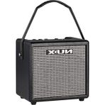 MarkEntegra Mighty 8bt Taşınabilir Gitar Amplifikatörü (8 Watt Çıkış Gücü, Gitar ve Mikrofon Kanallı, Enstrüman ve Mikrofon Için 2 Giriş, Bluethooth Bağlantısı), Siyah