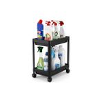 MarkEntegra Orret Home 2 Katlı Tekerlekli Tezgah Altı Raf Organizer Düzenleyici Raf Ünitesi, Evye Altı Dolap Içi Düzenleyici, Mutfak Banyo Deterjanlık Şampuanlık Sebzelik,taşınabilir Saklama Rafı (Siyah)