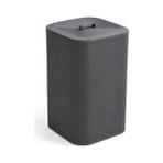 MarkEntegra Orret Home 90 Litre Iki Bölmeli Kirli Çamaşır Sepeti Çıkarılabilir Astarlı Kapaklı Katlanabilir Çamaşır Sepeti Laundry Basket Büyük Boy Çamaşırlık Organizer Gri