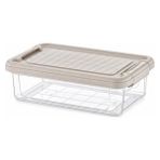 MarkEntegra Orret Home Kilitli Saklama Kabı Şeffaf Organizer Pp Plastik Gıda Saklama Kabı Kapaklı Sızdırmaz Buzdolabı Düzenleyici Istiflenebilir Çok Amaçlı Saklama Kutusu (3 Litre)