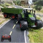 MarkEntegra Oyuncak 2.4ghz Uzaktan Kumandalı 1:24 Ölçek Şarjlı Rc Römorklu Traktör - Kumandalı Çiftlik Traktörü (Römorklu)