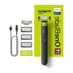 MarkEntegra Philips Oneblade Yüz ve Vücut Için Hibrit Tıraş Makinesi,sakal Şekillendirici, Islak/kuru Kullanım, 3 Kirli Sakal Tarağı, 1 Yedek Bıçak, Vücut Tarağı, Cilt Koruması, Çift Taraflı Bıçak, QP2824/10