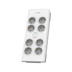MarkEntegra Philips SPN7080WA/62 8'li Akım Korumalı Priz 2 mt Kablo (3680 W 16 A)
