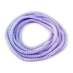 MarkEntegra Şarj Aleti Kablosu Koruyucu Spiral Sarma Kılıf, Kordon Koruma Için Eflatun