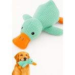 MarkEntegra Sesli Peluş Ördek Şekilli Dayanıklı Köpek Oyuncağı