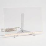 MarkEntegra Shopexxtra LED Işıklı Şeffaf Çizim Tableti ve Yazı Tahtası - 30X20 Cm, Ayarlanabilir Standlı Akrilik Not Panosu, USB Güçlü Eğitici Çocuk Boyama Seti, 7 Renkli Kalem ve Temizleme Bezi Hediyeli - 41 Delft Blue