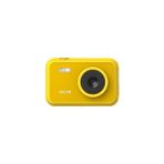 MarkEntegra Sjcam Funcam Çocuklar Için Fotoğraf Makinesi ve Kamera 1080P 12MP 2'' Hd Ekran Çerçeveler ve Kok Filtreler Snake ve Tetris Oyunları Otomatik Kapanma Zamanlayıcı Hızlandırılmış Çekim Sarı