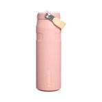 MarkEntegra Stanley The Iceflow Bottle Flip Straw Pipetli Termos 2.0 0.7 L - (24 Oz) Peach Rose