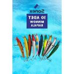 MarkEntegra Suni Balık Ye 10’lu Nnow Rapala Seti 10 cm 9 gr 1 M Dalış Karbon Çelik Iğneli