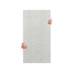 MarkEntegra Tink 3D Kendinden Yapışkanlı Duvar Kağıdı Yeni Nesil Akustik Keçe Panel Desenli 52X98 cm (Beyaz, 2 Adet 1 M²)