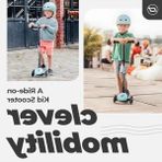 MarkEntegra Turkuaz Renkli LED Tekerlekli Çocuk Scooter, Scoot And Ride Highwaykick 3