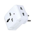 MarkEntegra Universal Priz Çevirici Dönüştürücü, Işıklı Çok Amaçlı Golyat Fiş, Ab (Europlug), Abd (Nema), Ingiltere, Avustralya-Çin, 110-250V Ac Geniş Voltaj Aralığı ve 13A-250W Yük Kapasitesi