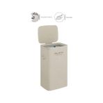 MarkEntegra Valletta Paloma 60L Tek Yıkanabilir Bölmeli Katlanabilir Kumaş Kirli Çamaşır Sepeti Cappuccino Beige