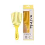 MarkEntegra Vepa Airflex Dolaşık Saç Açma Fırçası, Kolay Tarama, Elektriklenme Önleyici Tarak (Sarı)