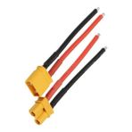 MarkEntegra XT90 Erkek Dişi Lipo Pil Şarj Kablosu 15 cm 2,5mm Siaf Silikon Kablolu