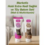 Marketis Hobi Extra Kedi Sağlık & Tüy Bakım Seti (Malt & Multivitamin)