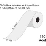 Marketix 80x50 Metre Termal Yazarkasa ve Adisyon Rulosu 150 Adet