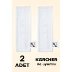 Marketto Karcher Buharlı Temizlik Makinesi SC Easyfix Serisi Uyumlu Yer Başlığı Mop Bezi 2 Adet