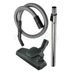 Marketto Philips FC 9724 Power Pro Expert Uyumlu Süpürge Hortum Boru Başlık Seti 3'lü Takım, Siyah