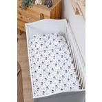 Markkombin Organik Bebek Boy Lastikli Çarşaf Seti - Kutup Dostları Penguenler 80 x 140