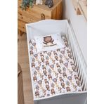 Markkombin Organik Bebek Boy Lastikli Çarşaf Seti - Minik Dostum Ayıcık 70 x 130
