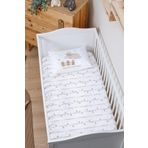 Markkombin Organik Bebek Boy Lastikli Çarşaf Seti - Mışıl Mışıl Kuzucuk 60 x 120