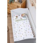 Markkombin Organik Bebek Boy Lastikli Çarşaf Seti - Şampiyon Minik Aslan 60 x 120