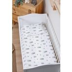 Markkombin Organik Bebek Boy Lastikli Çarşaf Seti - Şehir Macerası 80 x 140