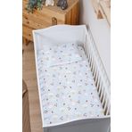 Markkombin Organik Bebek Boy Lastikli Çarşaf Seti - Şirin Tavşanlar 70 x 130