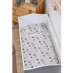 Markkombin Organik Bebek Boy Lastikli Çarşaf Seti - Uzayda Ayı 60 x 120