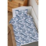 Markkombin Organik Bebek Boy Nevresim Takımı (100X150) - Balina Masalı - 100 x 150 cm - Renkli