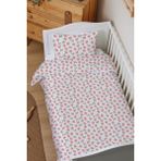 Markkombin Organik Bebek Boy Nevresim Takımı (100X150) - Tatlı Çilek Bahçesi - 100 x 150 cm - Renkli