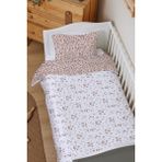 Markkombin Organik Çarşaflı Bebek Nevresim Takımı (100X150) - Leopar Şıklığı - 100 x 150 cm - Renkli