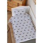 Markkombin Organik Çarşaflı Bebek Nevresim Takımı (100X150) - Sevimli Bambu Dostu Panda - 100 x 150 cm - Renkli