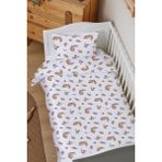 Markkombin Organik Çarşaflı Bebek Nevresim Takımı (100X150) - Sonbahar Yaprakları - 100 x 150 cm - Renkli