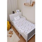 Markkombin Organik Çarşaflı Park Yatak Nevresim Takımı (80x120) - Neşeli Tavşan Notaları 80 x 120