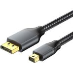 Markofist Mini DisplayPort to DisplayPort Kablo 2m, 8K 60Hz, DisplayPort 2.1, 40Gbps (LEVELS-AVC50-2M)